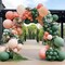 Sage Green Peach Balloon Garland Double Stuffed Dusty Green Blush Pastel Orange Nude Matte Balloon Arch Kit for Baby Bridal Shower Birthday Tropical Summer Party Decoration
